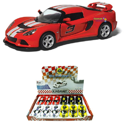 Kinsmart 2012 Lotus Exige S 1:32 Oyuncak Metal Çek Bırak Araba Çizgili - 1