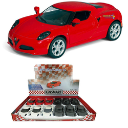 Kinsmart 2013 Alfa Romeo 4C 1:32 Metal Çek Bırak Araba - 1