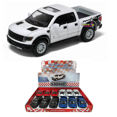 Kinsmart 2013 Ford F-150 SVT Raptor Super Crew 1:46 Metal Çek Bırak Araba - 1