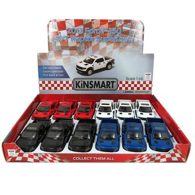 Kinsmart 2013 Ford F-150 SVT Raptor Super Crew 1:46 Metal Çek Bırak Araba - 2