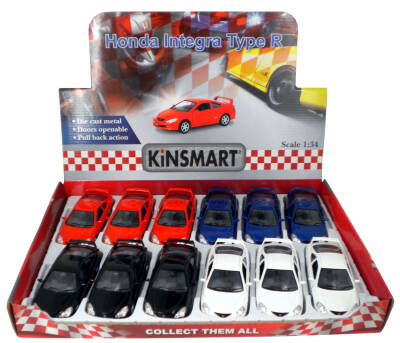 Kinsmart Çek Bırak Araba Honda Integra Type-R 1:34 Metal - 1