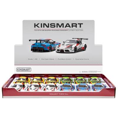 Kinsmart Çek Bırak Araba Toyota Gr Supra Racing Concept (Desenli) - 1