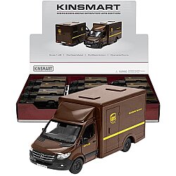Kinsmart Çek Bırak Mercedes-Benz Sprinter UPS Edition 1:48 Metal Model Araç Die Cast Oyuncak - Kinsmart