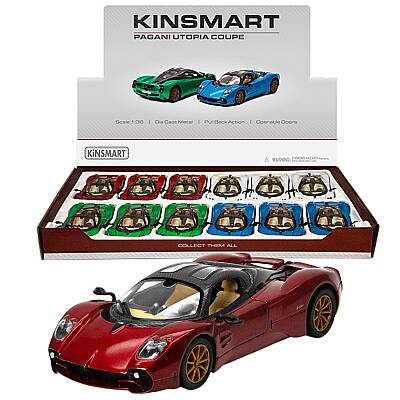 Kinsmart Çek Bırak Pagani Utopia Coupe 1:16 Metal Model Araba Die Cast Oyuncak - 1