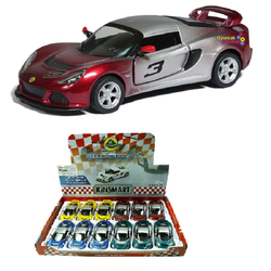 Kinsmart Metal Çek Bırak Araba 2012 Lotus Exige S (Çift Renkli) KT5361DG - 1
