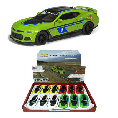 Kinsmart Metal Çek Bırak Araba 2017 Chevrolet Camaro ZL1 (Modifiyeli)KT5399DF - 1