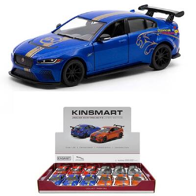 Kinsmart Metal Çekbırak Araba Jaguar Xe Sv Project 8 (Desenli) - 1