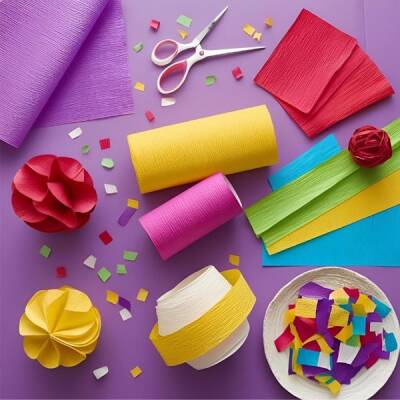 Krapon Kağıdı 10lu 50x200-Karışık Renk - 1