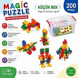 Magic Puzzle Küçük Box (200 Parça) Zeka Eğitici Blokları - DEDE
