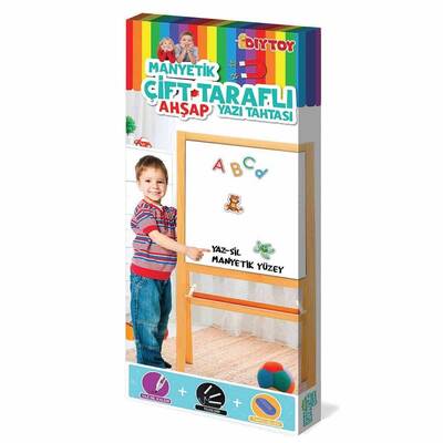 Manyetik Çift Taraflı Ahşap Yazı Tahtası - 2