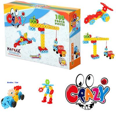 Matrax Crazy Eğitici Blok Oyunu 100 Parça - 1
