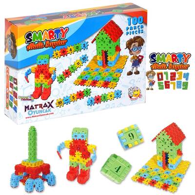 Matrax Smarty Oyun Akıllı Sayılar Eğitici Blok Oyunu 100 Parça - 1
