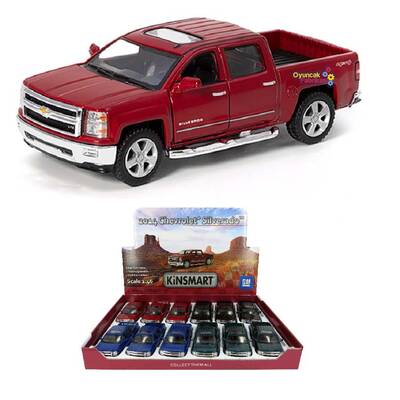 Metal Çek Bırak Araba Kinsmart 2014 Chevrolet Silverado 1:46 - 1