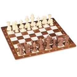Miajima Ahşap Satranç Takımı Seti Ceviz Desenli Model - 2