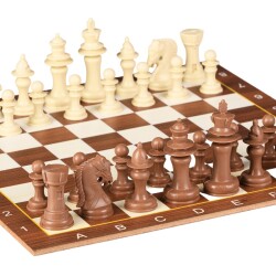 Miajima Ahşap Satranç Takımı Seti Ceviz Desenli Model - 3