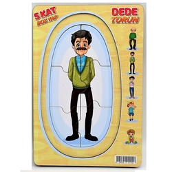 Miajima Eğitici Ahşap Puzzle 5 Katlı Dede Torun Yapboz Seti - 2