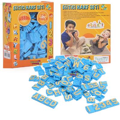 Miajima Eğitici Click Clack Puzzle Harfler ve Rakam Seti 156 Parça - 1