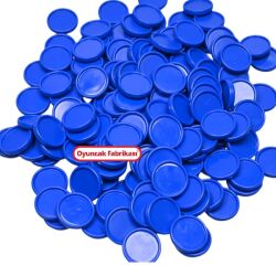 Miajima Kutu Oyunları Oyun Taşı Oyun Piyonu Yuvarlak Düz 28 mm 100 Adet - 2