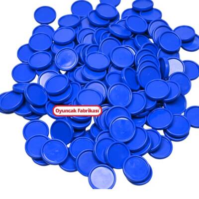Miajima Kutu Oyunları Oyun Taşı Oyun Piyonu Yuvarlak Düz 28 mm 100 Adet - 2