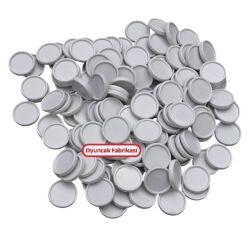 Miajima Kutu Oyunları Oyun Taşı Oyun Piyonu Yuvarlak Düz 28 mm 100 Adet - 3