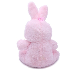 Miajima Oyuncak Pembe Peluş Tavşan Kurdelalı 23 Cm - 2