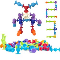 Miajima Vakum Molekül 25 Parça Yapı Taşları Fidget Duyusal Eğitici Oyuncak Squigz - 3