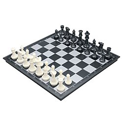 Mıknatıslı Katlanabilir Satranç Seti Kutulu Manyetik Satranç Takımı Zeka ve Strateji Oyunu 25x25 Cm - Vardem Oyuncak