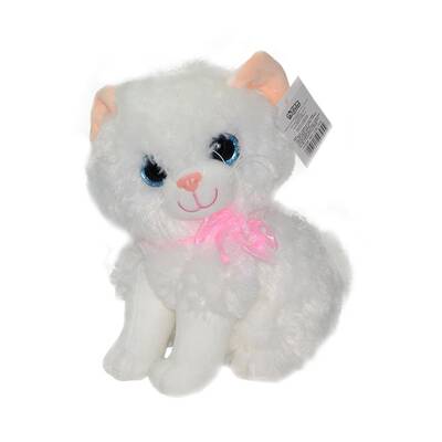 Miyavlayan Oyuncak Peluş Kedi 25 Cm - 4