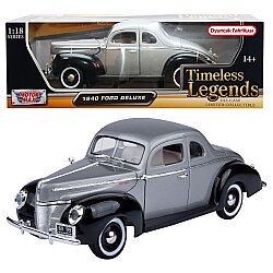 Motormax 1:18 1940 Ford Deluxe Die Cast Metal Model Araba Açılır Kapılar Koleksiyon - 2