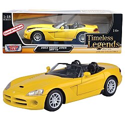 Motormax 1:18 2003 Dodge Viper SRT-10 Die Cast Metal Model Araba Açılır Kapılar Koleksiyon - Motor Max