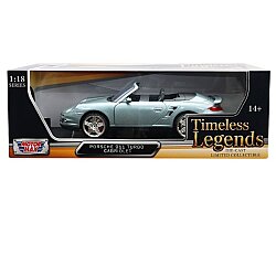 Motormax 1:18 Porsche 911 Turbo Cabriolet Die Cast Model Araba Koleksiyonluk Metal Maket - Motor Max