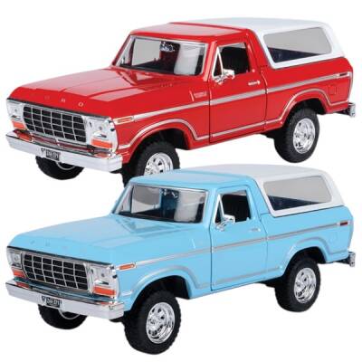 Motormax Model Araba1:24 1978 Ford Bronco-Hard Top - 1
