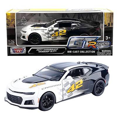 Motormax 1:24 2017 Chevrolet Camaro ZL1 GT Racing Metal Model Araba - 1