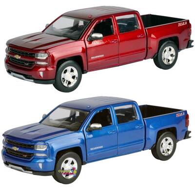 Motormax Model Araba 1:24 2017 Chevy Silverado 1500 Lt-Z71 Crew Cab - 1