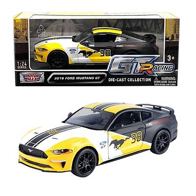 Motormax 1:24 2018 Ford Mustang GT GT Racing Metal Model Araba - 1