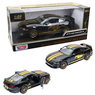 Motormax 1:24 2018 Ford Mustang GT Midnight Eclipse Model Araba - 1
