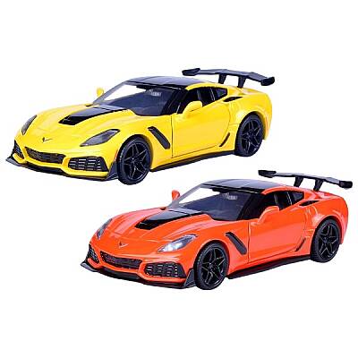 Motormax 1:24 2019 Chevrolet Corvette ZR1 Metal Model Araba - 1