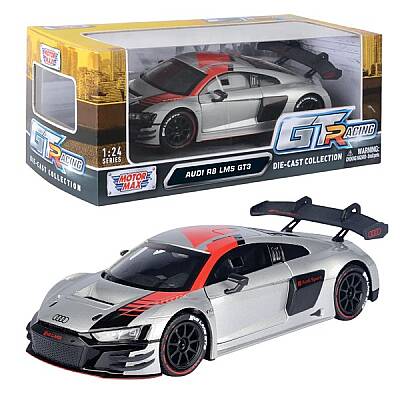 Motormax 1:24 GT Racing Audi R8 LMS GT3 Metal Model Araba - 1