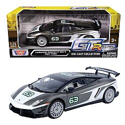 Motormax 1:24 Lamborghini Gallardo LP560-4 Super Trofeo GT Racing Metal Model Araba - Motor Max