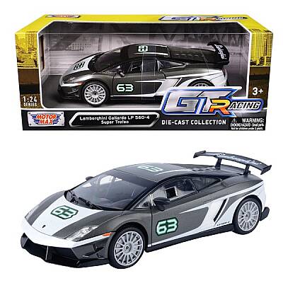 Motormax 1:24 Lamborghini Gallardo LP560-4 Super Trofeo GT Racing Metal Model Araba - 1