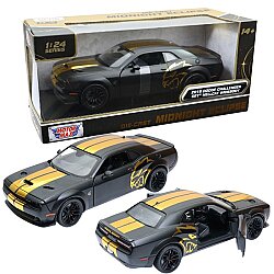 Motormax 1:24 Midnight Eclipse 2018 Dodge Challenger SRT Hellcat Widebody Metal Model Araba - Motor Max