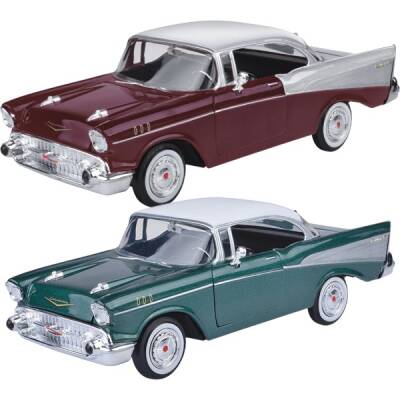 Motormax Model Araba 1:24 1957 Chevy Bel Air - 1