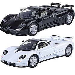 Motormax 1:24 Pagani Zonda C12 Die Cast Metal Model Araba Açılır Kapılar Koleksiyon Aracı - Motor Max