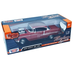 Motormax Model Araba 1:18 1955 Chevy Bel Air Coupe - 4