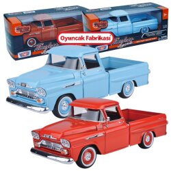 Motormax Model Araba 1:24 1958 Chevy Apache Fleetline Pickup 79311 - Motor Max