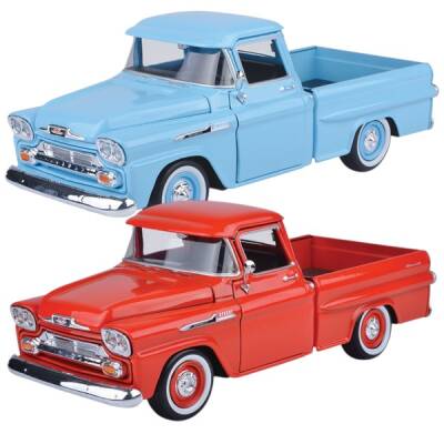 Motormax Model Araba 1:24 1958 Chevy Apache Fleetline Pickup 79311 - 2