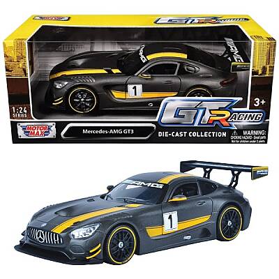 Motormax GT Racing 1:24 Mercedes-AMG GT3 Metal Model Araba - 1