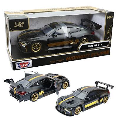 Motormax Midnight Eclipse 1:24 BMW M4 GT3 Metal Model Araba - 1