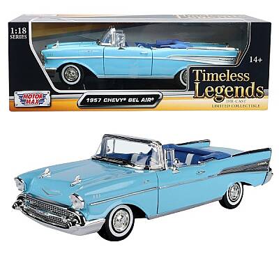 Motormax Model Araba 1:18 1957 Chevy Bel Air ( Convertible ) - 2
