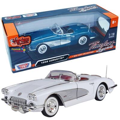 Motormax Model Araba 1:18 1958 Chevrolet Corvette - 1
